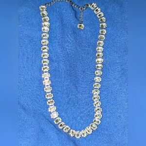 Express Silver Crystal Necklace